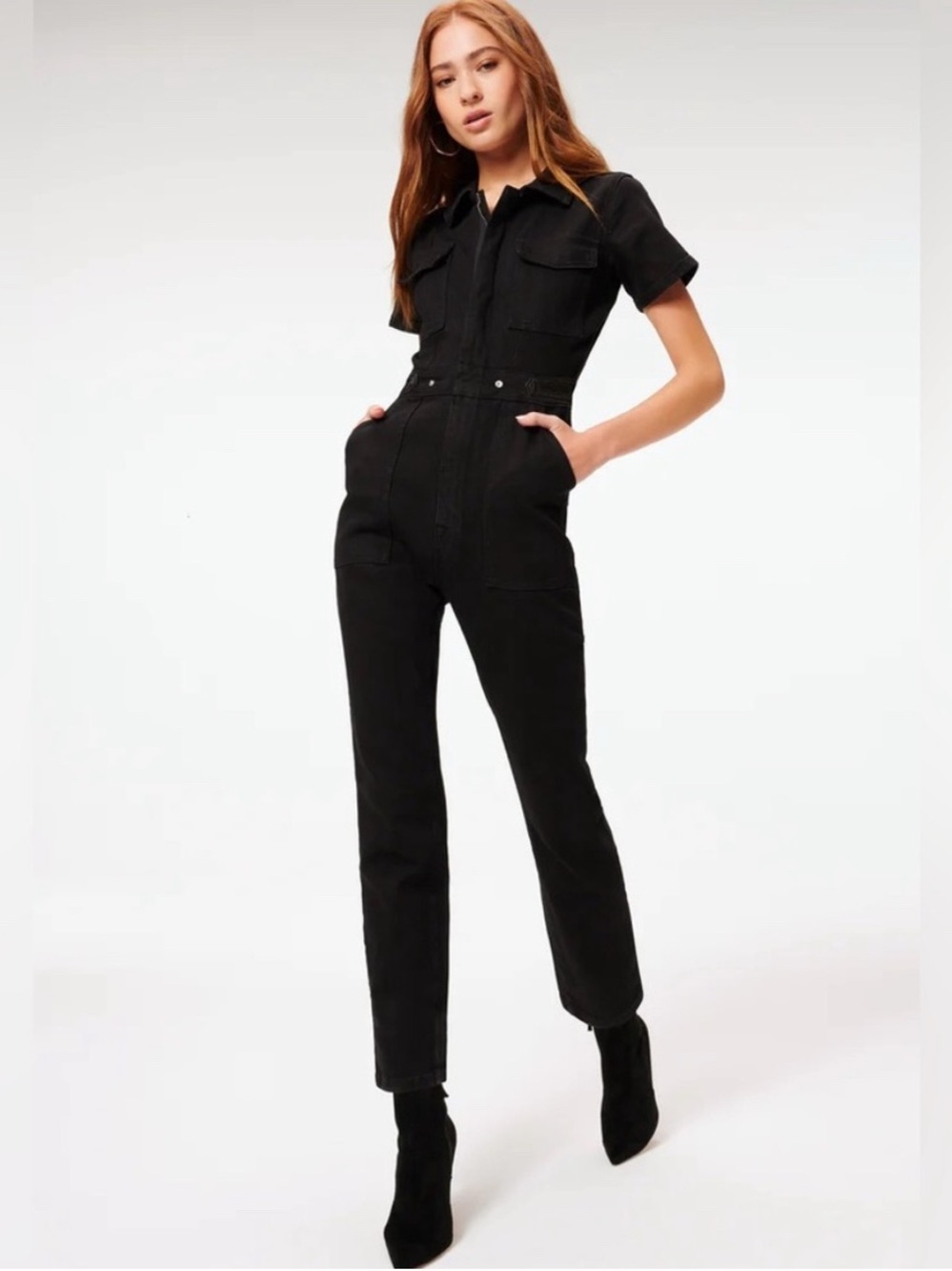 Good American Fit for Success black jumpsuit